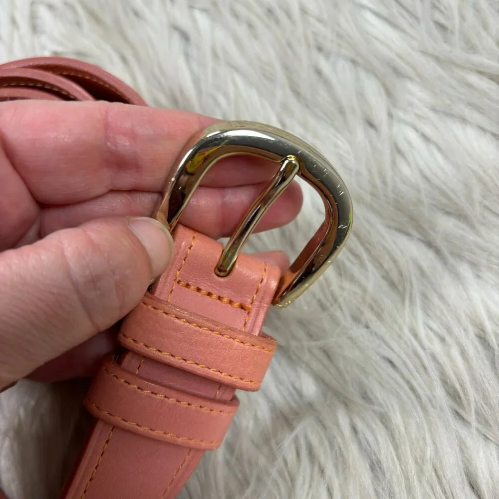 Halogen Women's Pink Leather‎ Waist Belt